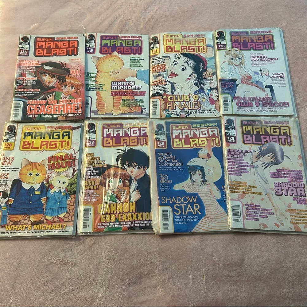 Super Manga Blast comic books lot of 8 Dark Horse Manga